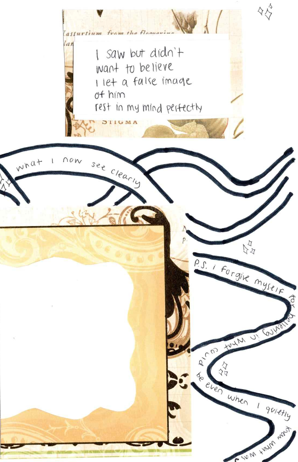 Thumbnail: rose-kissed reflections (guided journal) 