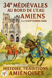 Affiche amiens médiévales septembre encre et eclats marque-page papeterie lecture artisana