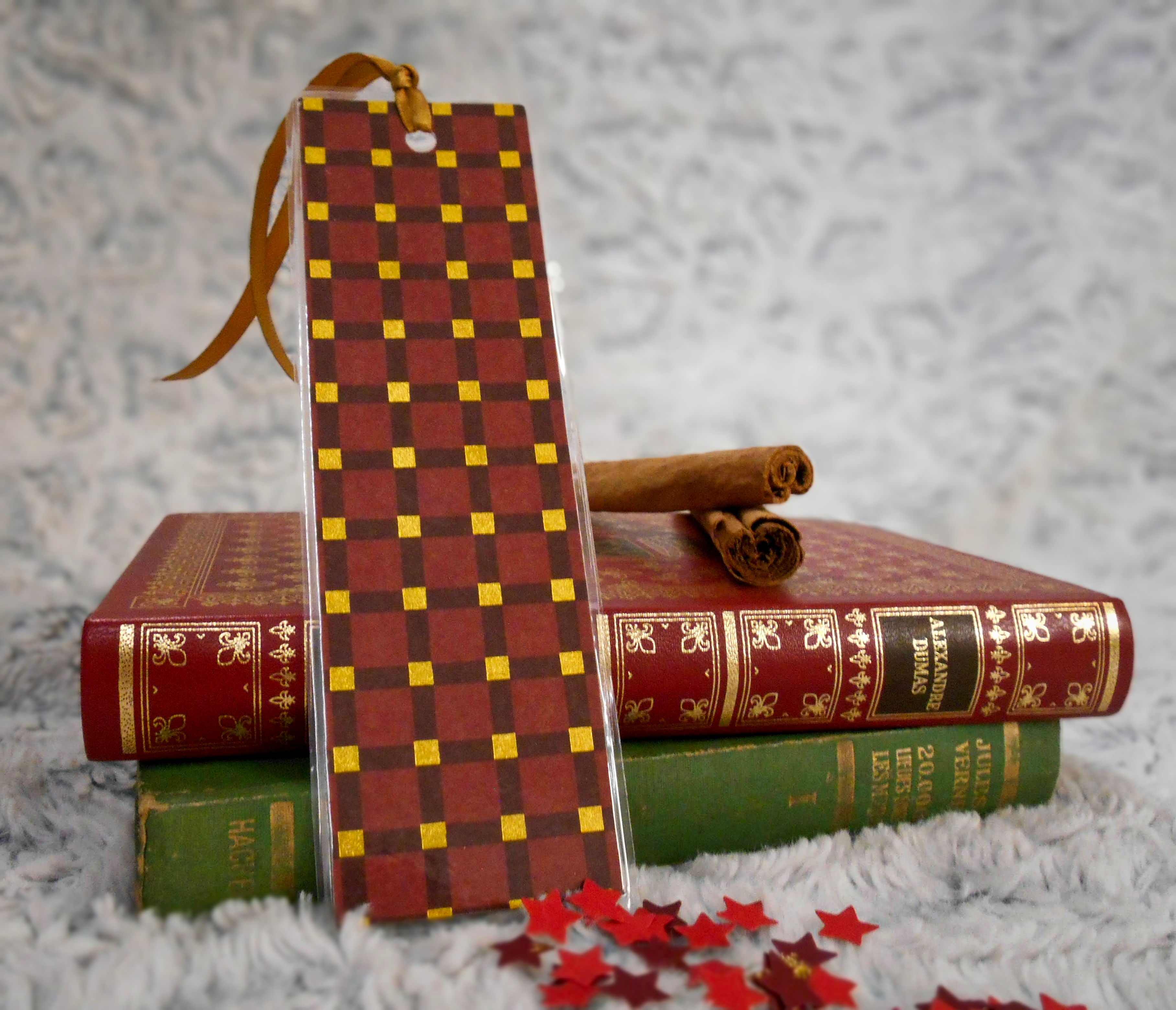 Marque-page | Tissage de fête (rouge)