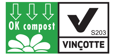 Vincotte logo showing certification for municipal composting