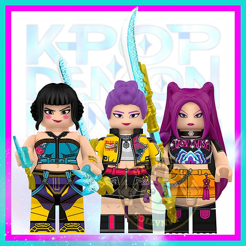 K-Pop Demon Hunters Set (Huntrix) | STL Brick Fanatics
