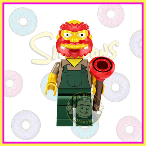 Groundskeeper Willie (The Simpsons) | STL Brick Fanatics