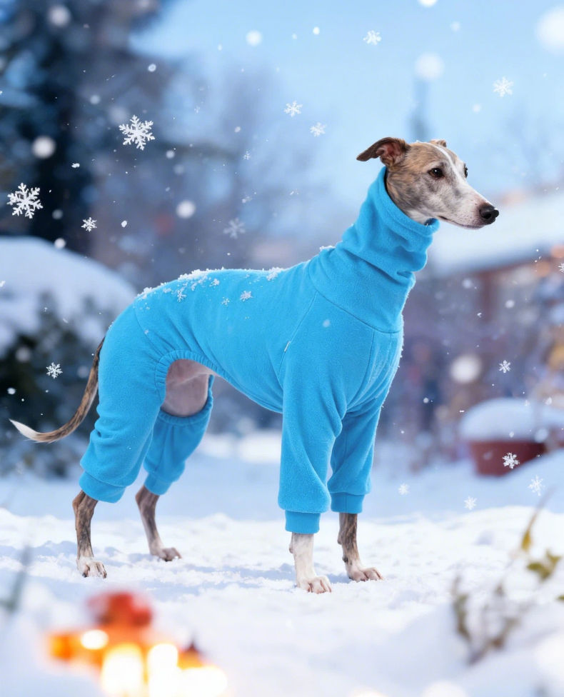 Thumbnail: 1pc Blue Polar Fleece Pet Clothing for Dogs Is Warm and Comfortable, Suitable fo