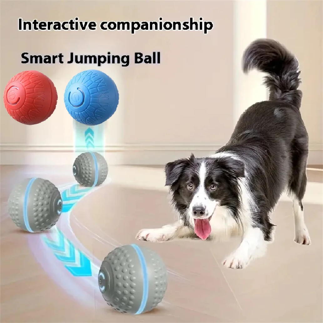 Smart Dog Toy Ball Automatic Interactive Pet Electronic Rolling USB Rechargeable