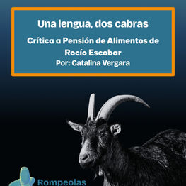 Un lengua, dos cabras (que son una) Crítica Pensión de Alimentos de Rocío Escobar por Catalina Vergara