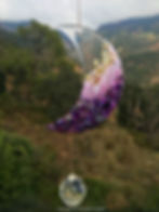 moon suncatcher amethyst crystal healing energy flower resin moon gift feminine good energy