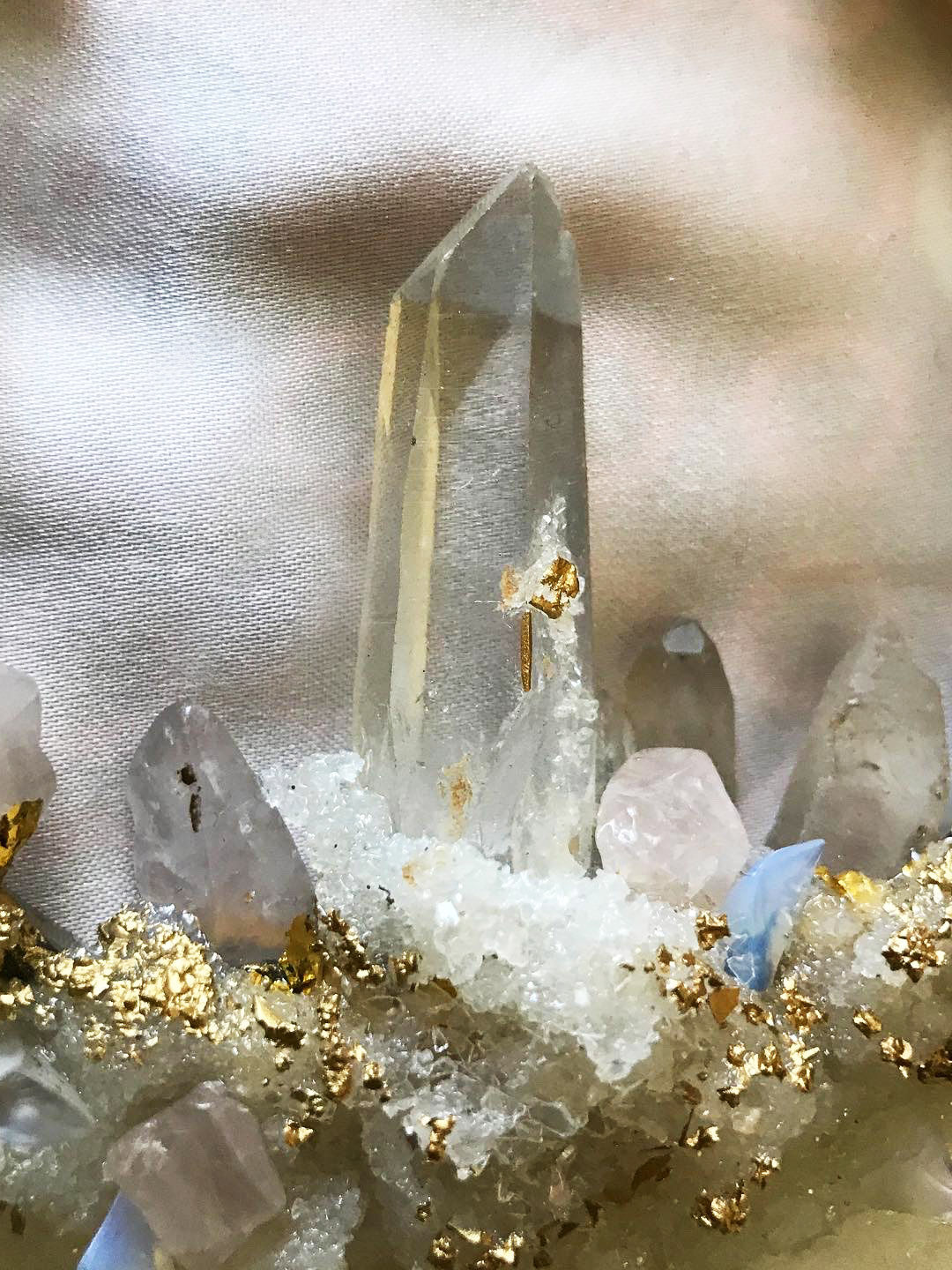 Himalayan Quartz HUMSA HAND