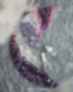 moon suncatcher amethyst crystal healing energy flower resin moon gift feminine good energy