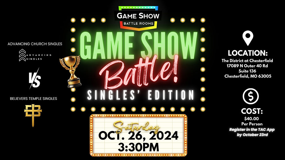 Singles' Game Night Battle