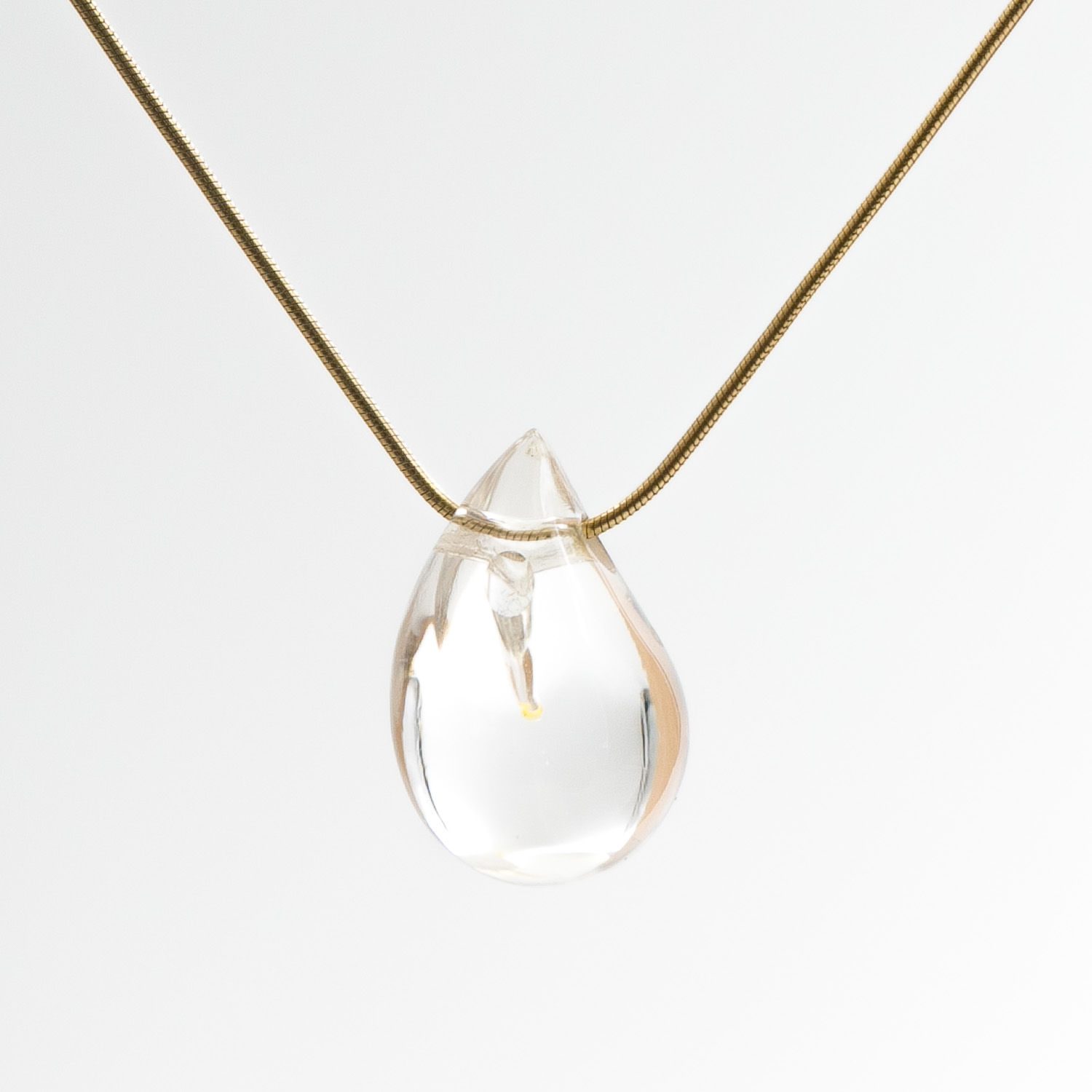 Clear Quartz Drop Pendant