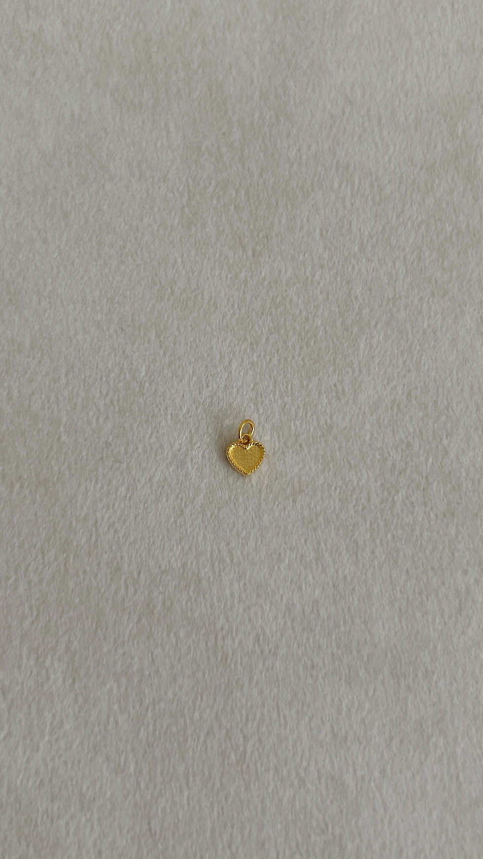 縮圖：純金捲邊小愛心金牌