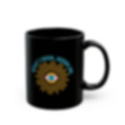 The What I Seek Black Mug,11oz