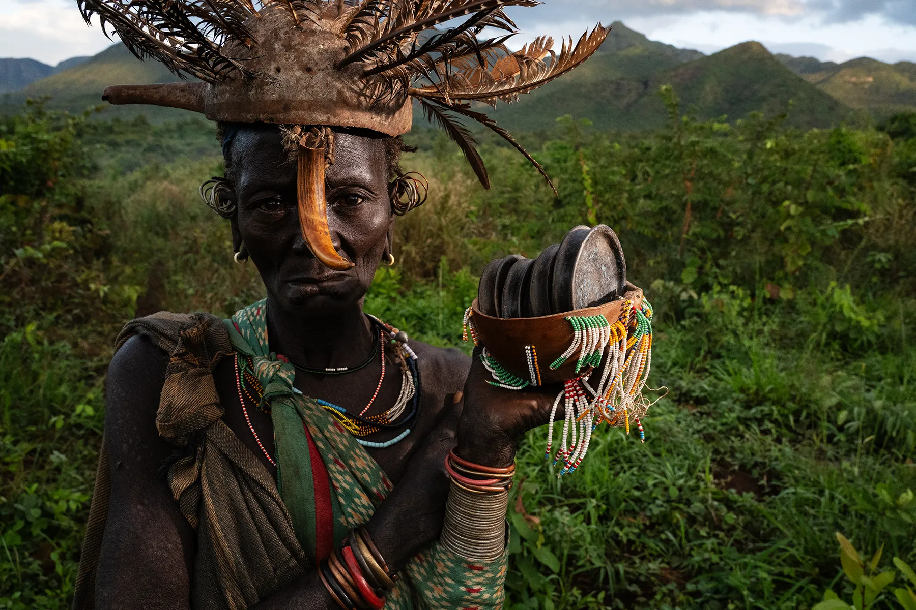 Suri woman with Lip plates