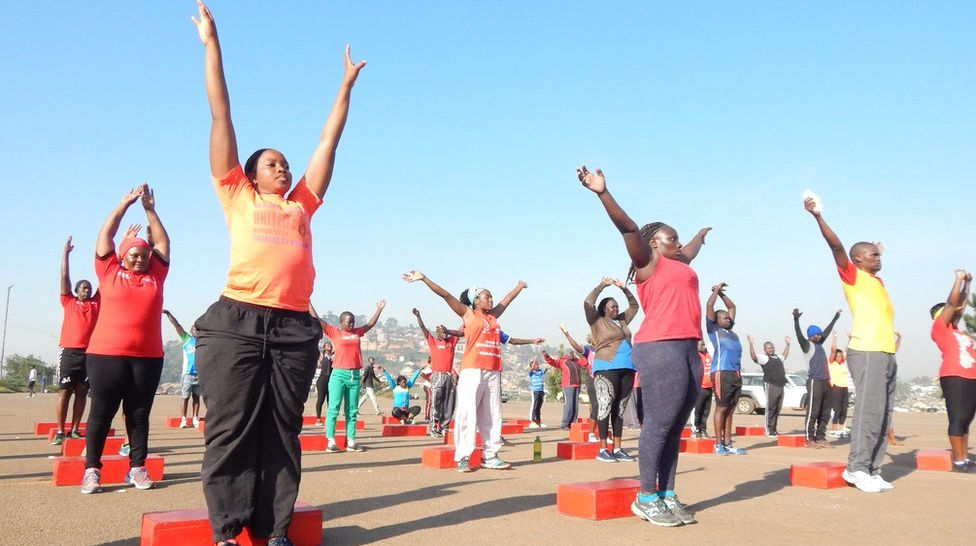 Hundreds gathered at Makerere University Business School for the National Day of Physical Activity, engaging in various fitness activities. Minister of Health Ruth Aceng emphasized exercise as crucial for preventing non-communicable diseases.