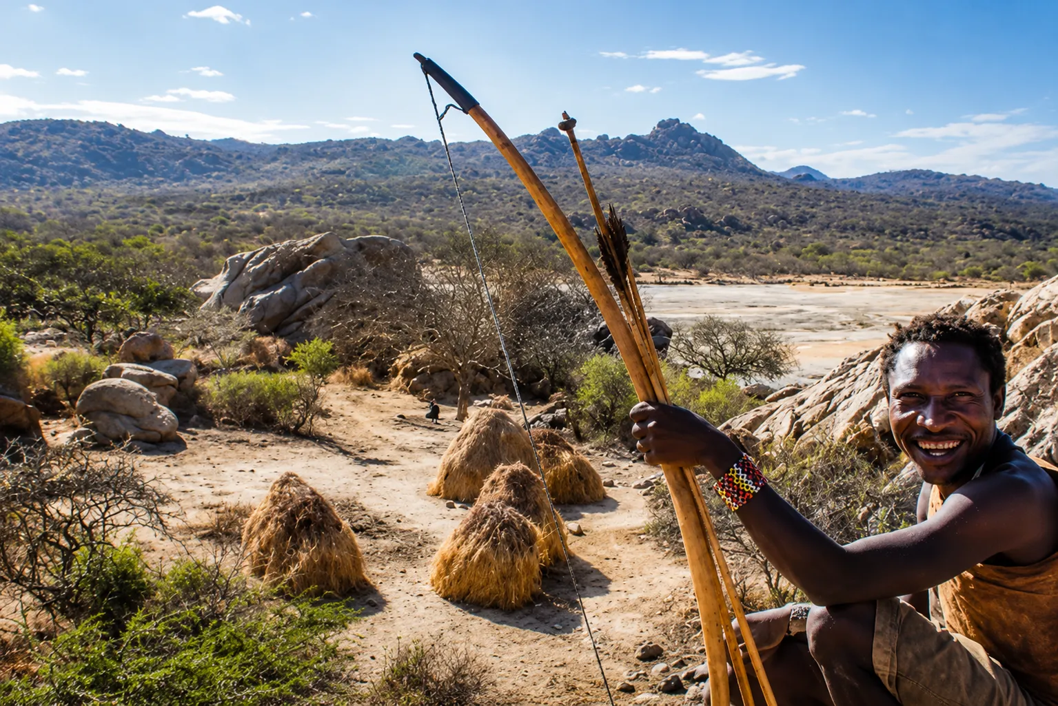 Daily life in Hadzaland near Lake Eyasi, where traditional knowledge, cultural heritage, and a close