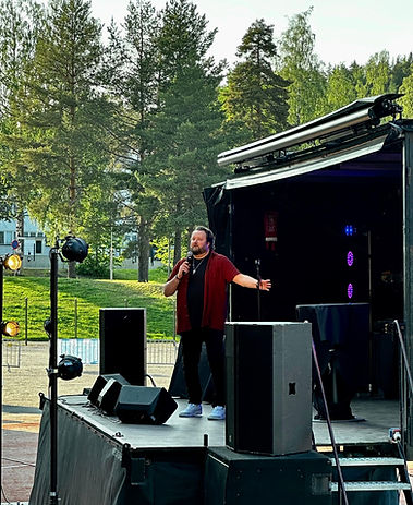 sami hedberg urheilutapahtuma standup äänentoisto lava