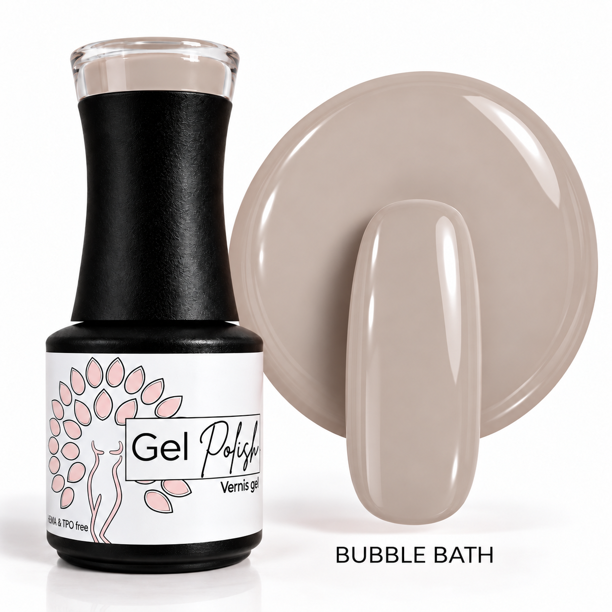 Vernis gel UV gris bubble bath