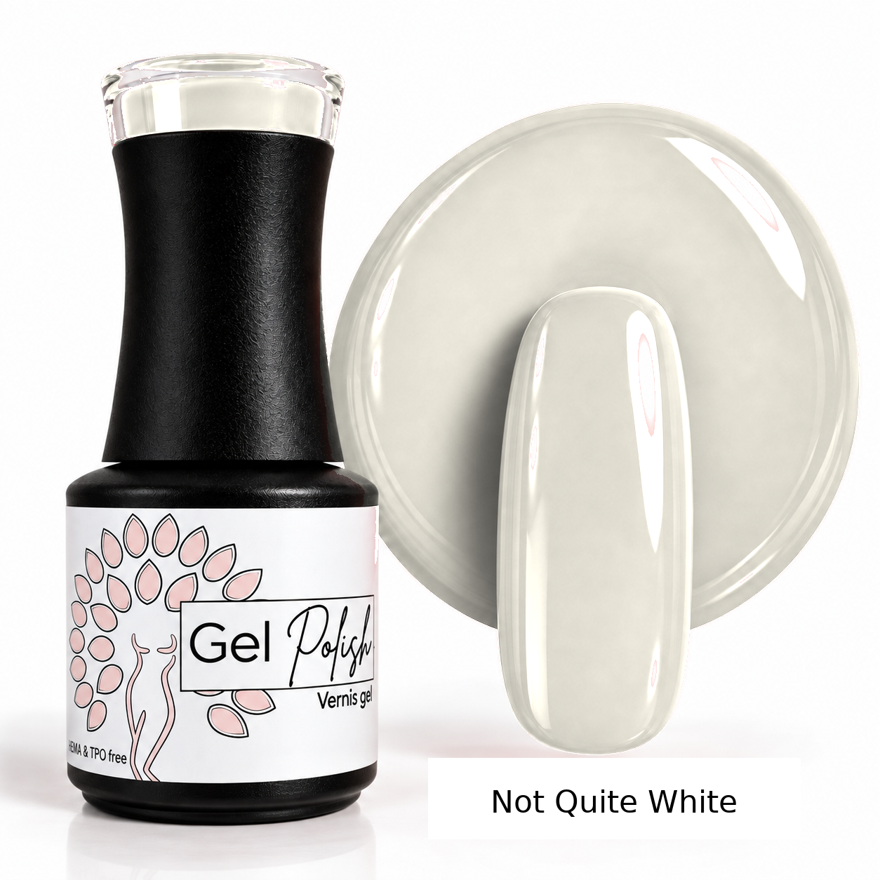 Vernis gel UV blanc crème Not quite white