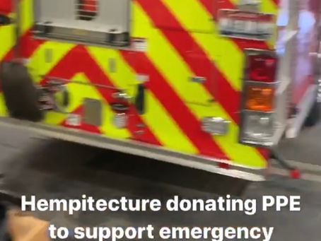 Hempitecture Donates PPE to First Responders