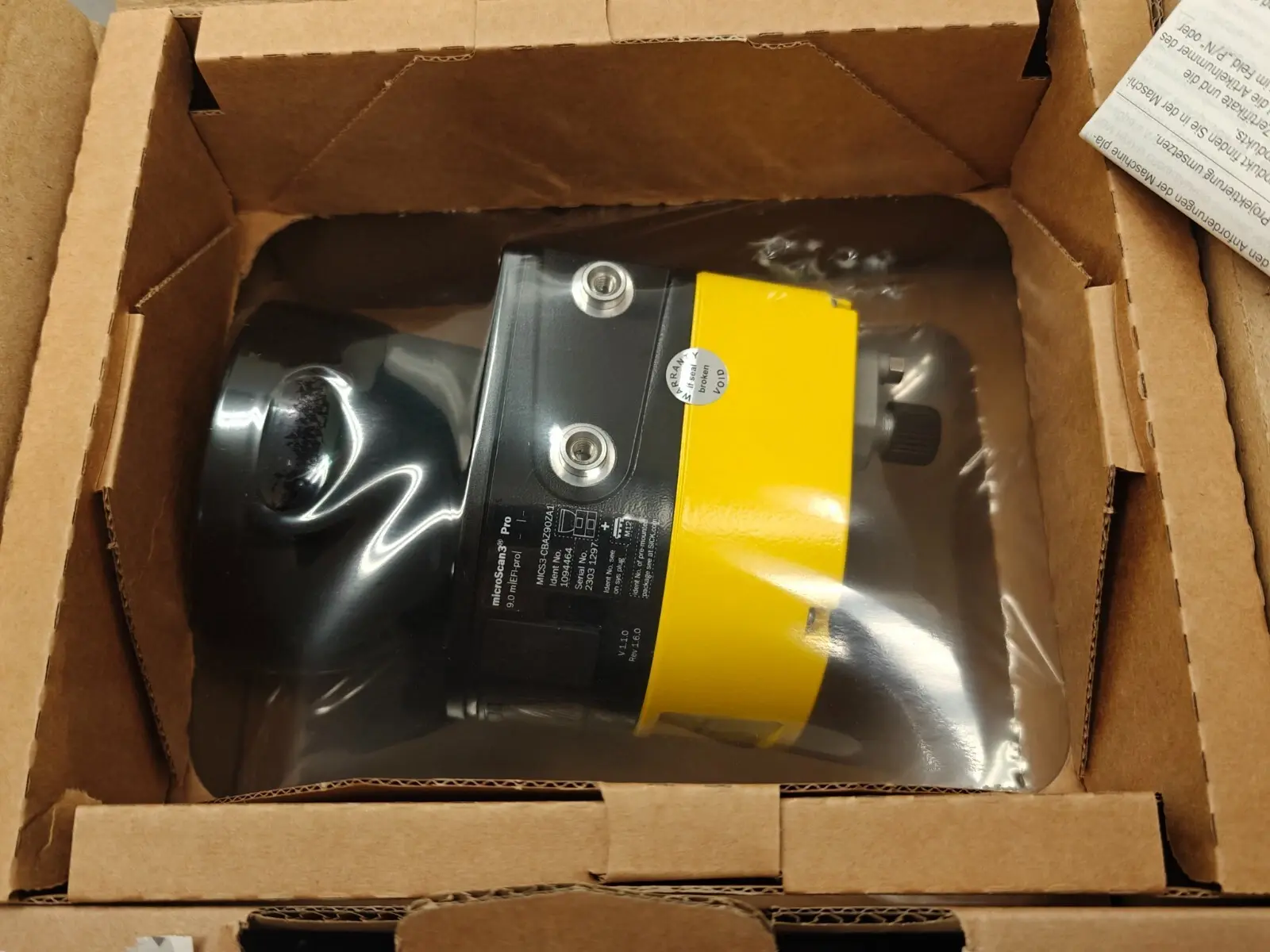 SICK MICS3-CBAZ90ZA1P01 / 1094465 MicroScan3 EFI-pro SAFETY LASER SCANNER