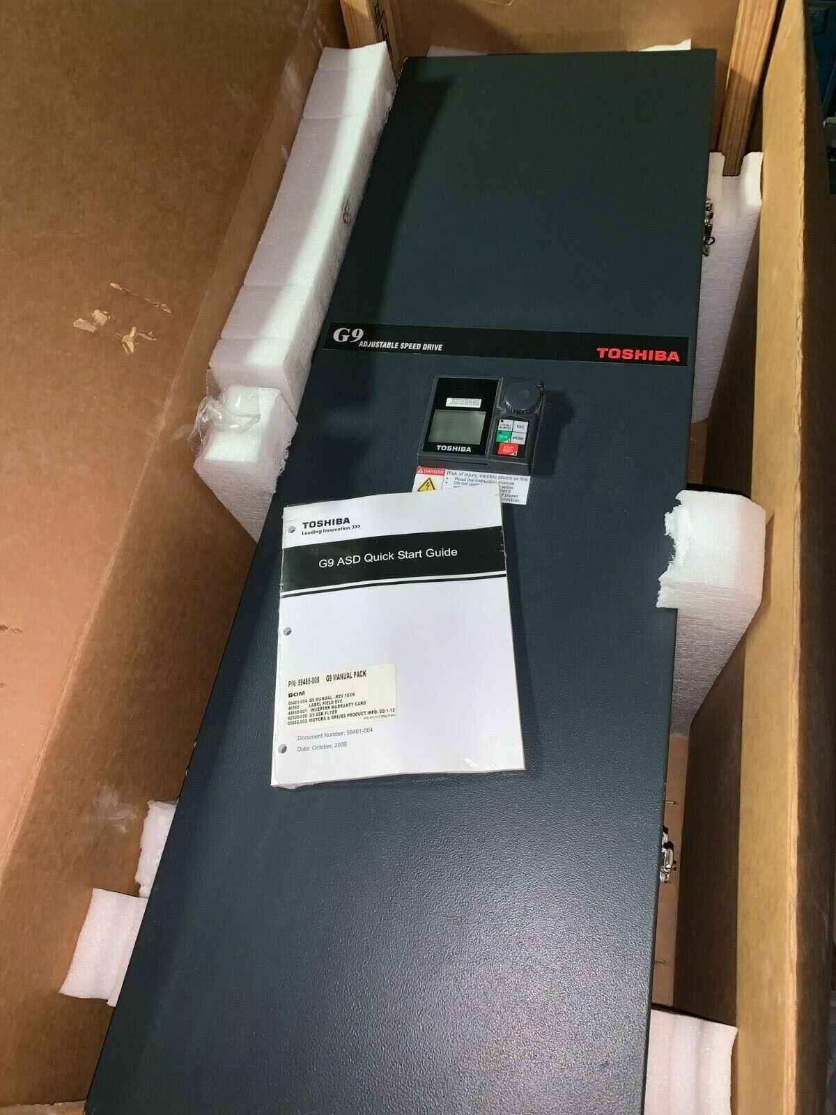 Toshiba VT130G9U415K 150 HP ASD P/N 59485-008 AC drive VFD