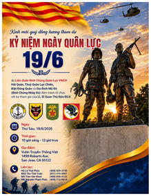 LIÊN QUÂN BINH CHỦNG QUÂN LỰC VNCH BẮC CALI TỔ CHỨC NGÀY QUÂN LỰC 19/6/2026 SẮP TỚI
