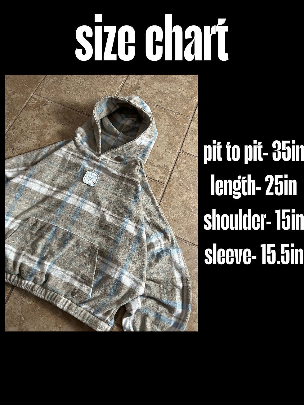 Thumbnail: reworked plaid hoodie
