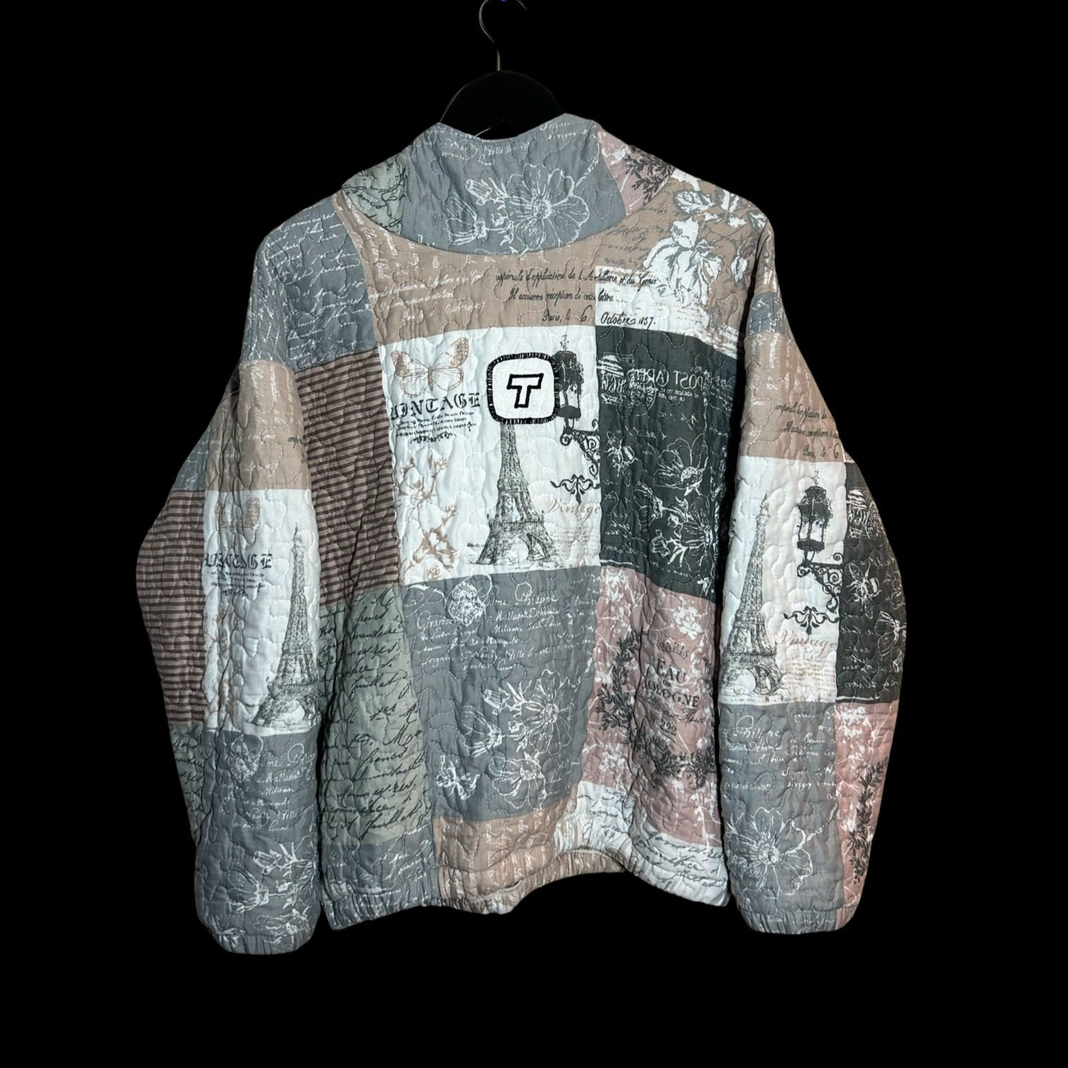 upcycled quilt hoodie - size L