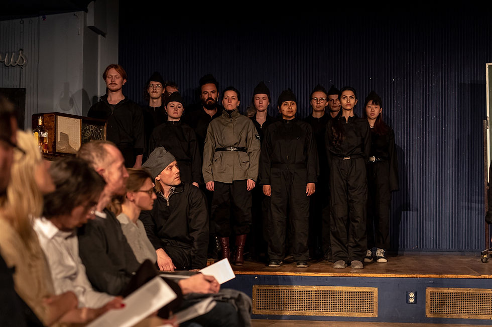 ‘Grini and The Futures of Norway, National Episodes No. 1’, performed by Rose Hammer for osloBIENNALEN. Photos: Niklas R Lello.