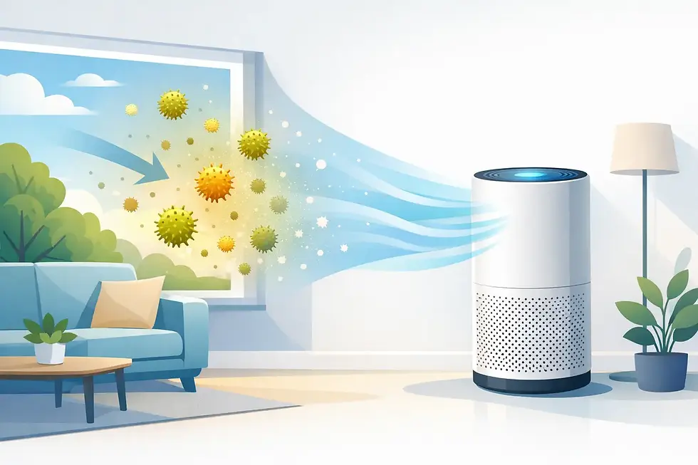 Luftreiniger gegen Pollen in der Wohnung