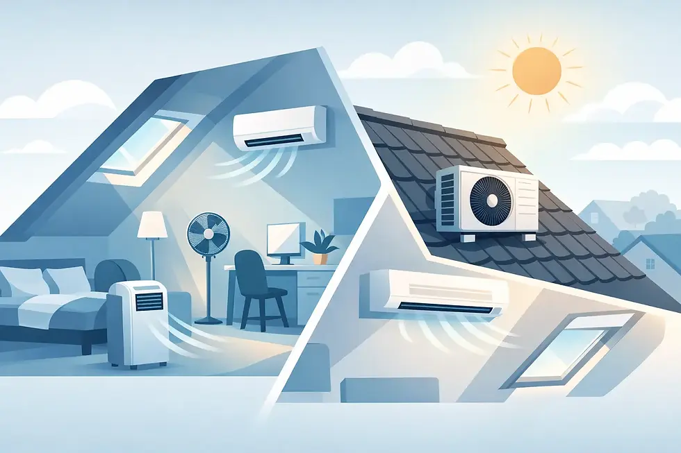 Welche Klimaanlage fürs Dachgeschoss?