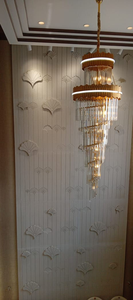 double height wall in sandstone