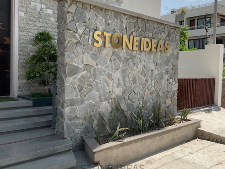 wall decor with stone