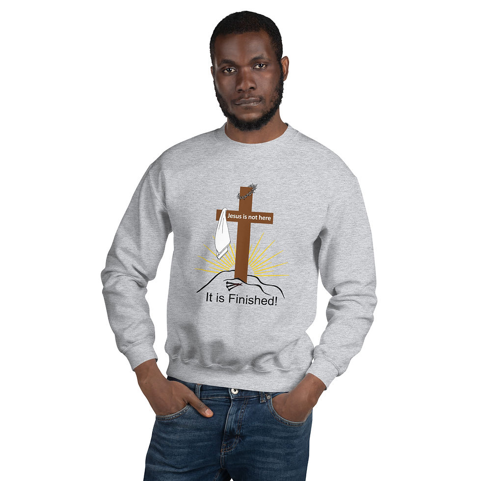 Thumbnail: Cross_Finished Unisex Sweatshirt