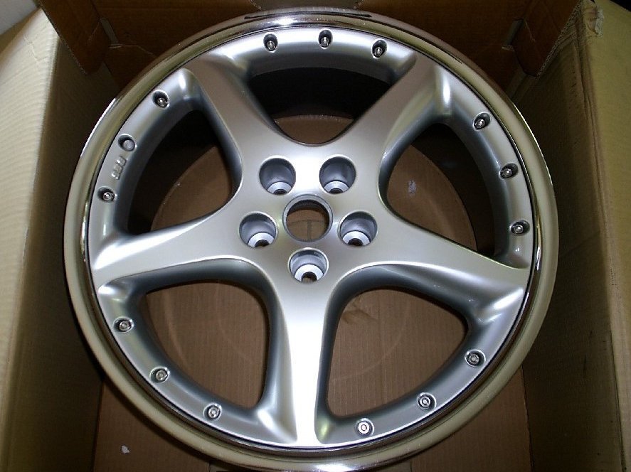 20in BBS Detroit XKR Front 9J Silver SB Wheels