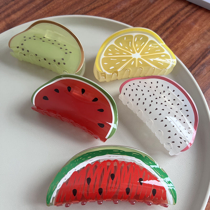 Fruit Motif Acrylic Hair Claw