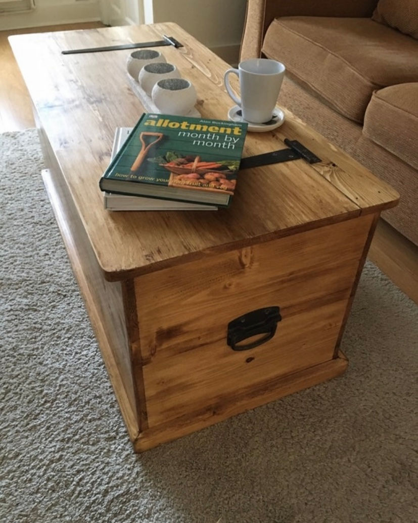 Huge Pine Storage Trunk  