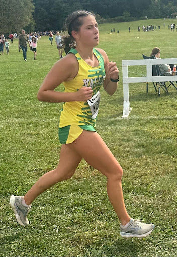 Tippecanoe Valley’s McKenna Lowe runs in the girls Class AA race at the New Prairie Invitational Sept. 20.