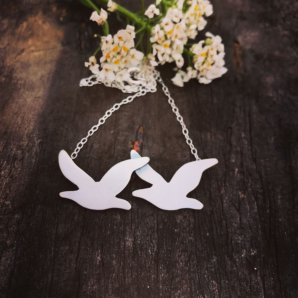 Sterling Silver Seagull Necklace