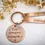 Thumbnail: Engraved personalised copper keychain with names