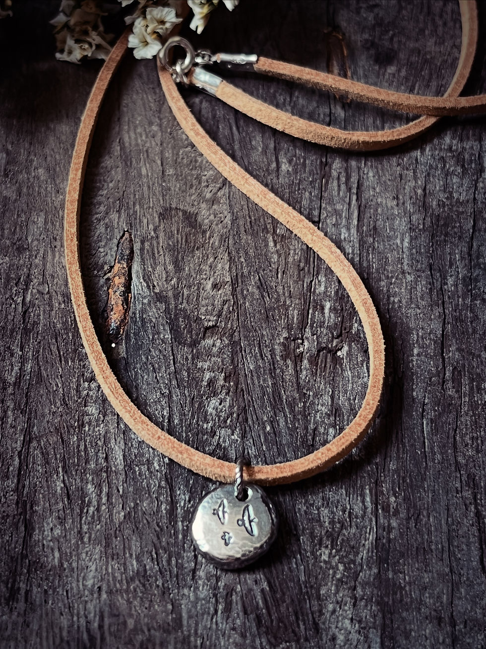 Thumbnail: Seagull Pendant Necklace on Suede Cord – Coastal Bird Jewellery, Hand in UK