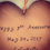 Thumbnail: Custom Metal Sign, Copper Heart Plaque Engraved With Your Own Message