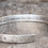 Thumbnail: Personalised Moon & Stars Sterling Silver Cuff Bangle | Handmade UK