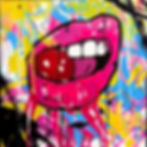 Luscious Cherry original painting by graffiti artist machOne at Deep West Gallery