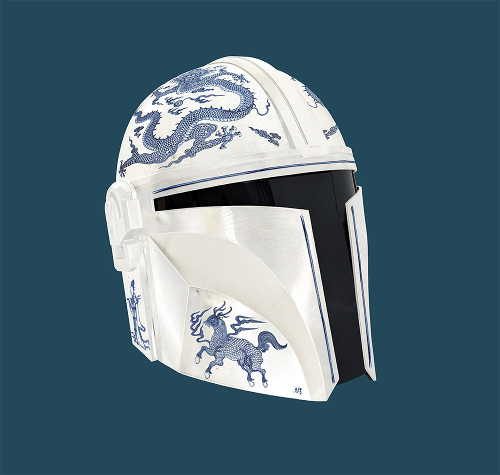 Mingdalorian, Ming period porcelain from star wars , Giclee print, Pop art, by Carl Moore at Deep West Gallery