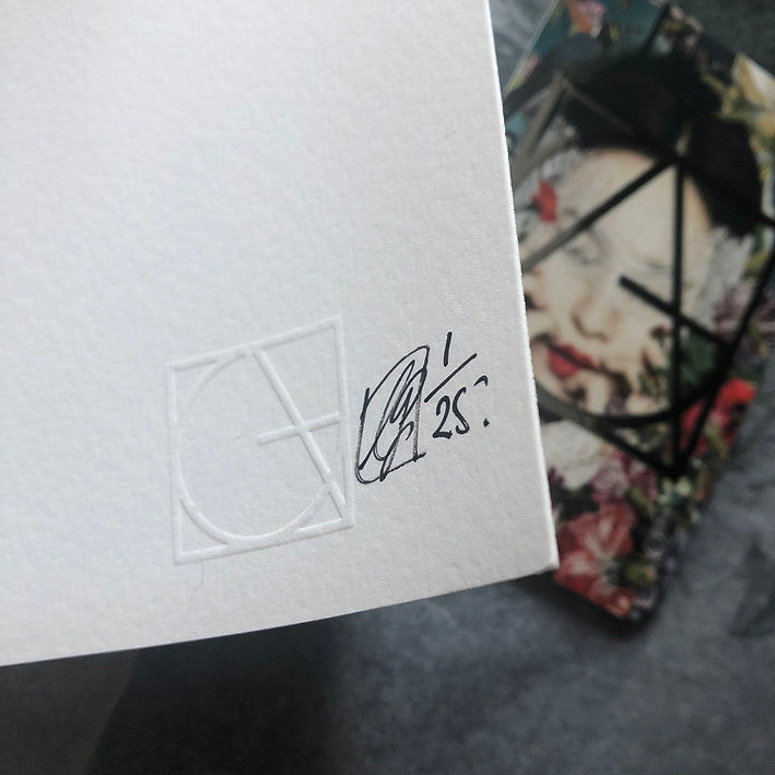 Thumbnail: Omniscient god, Mixed flowers and butterflies  street art print, from Alexandra Gallagher at Deep West Gallery