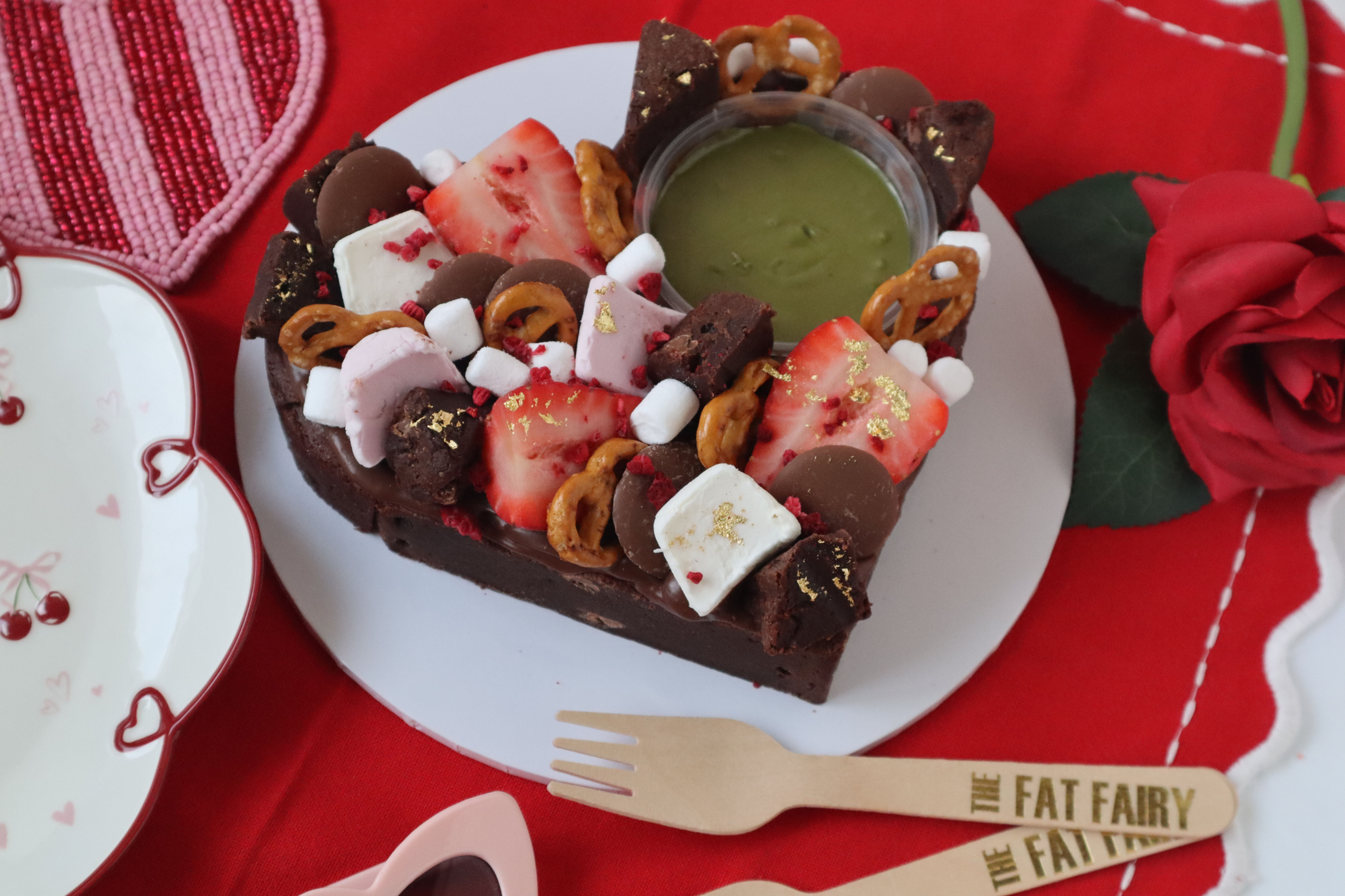 Valentines Dipping Brownie
