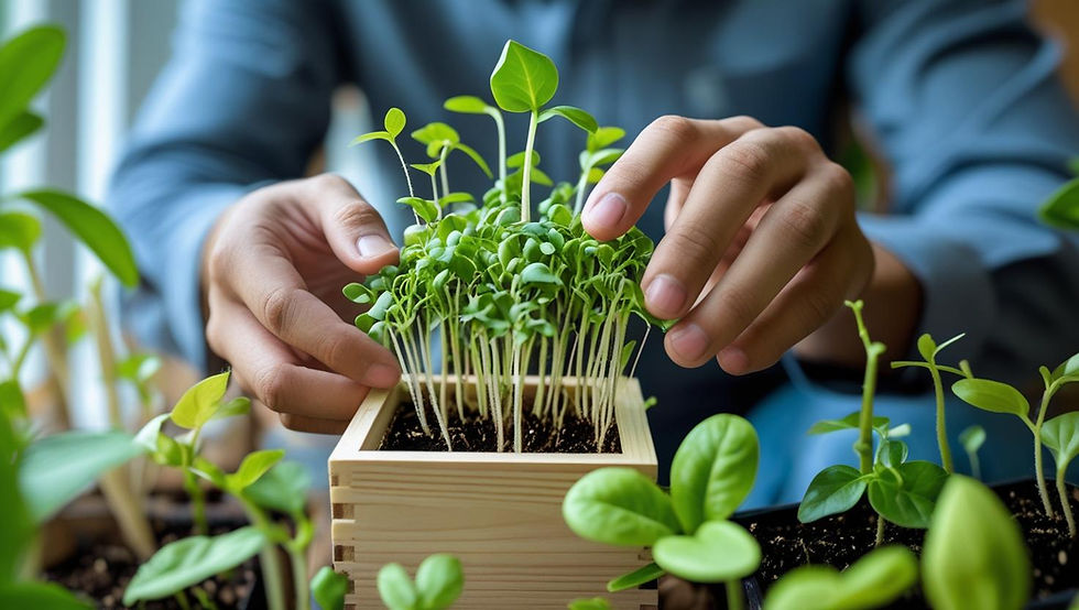 ידיים מטפלות בעציצים קטנים | ליעוז בלסיאנו משרד עורכי דין בבת ים והסביבה | מומחים בבשורות טובות