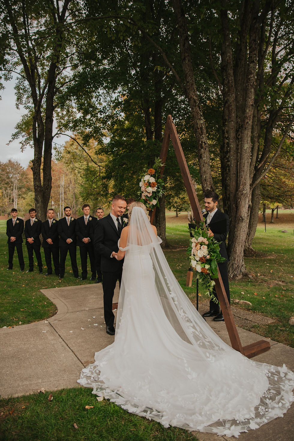 Ohio fall wedding