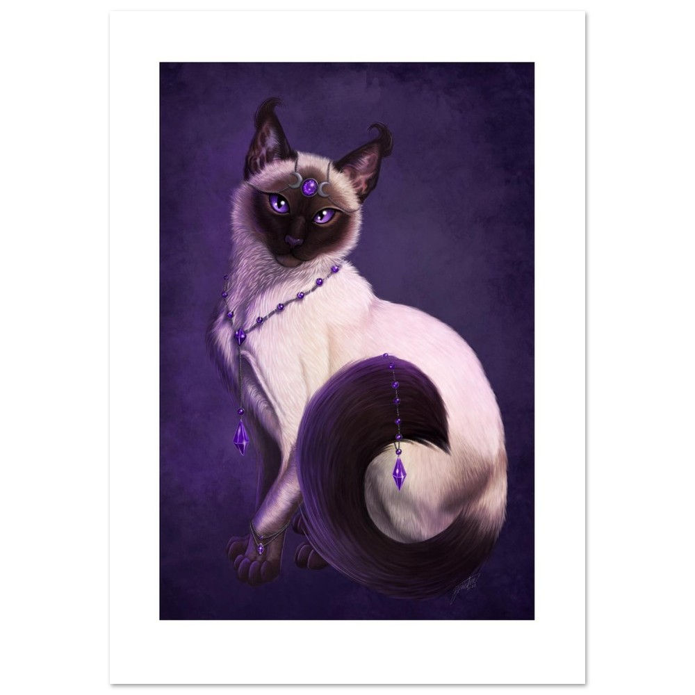 Sassy Cat Open Edition Unframed Fine Art Giclée Print